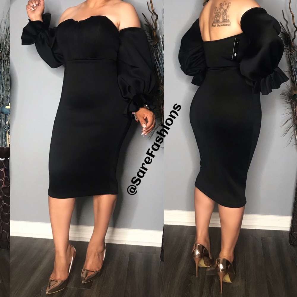 The black dress